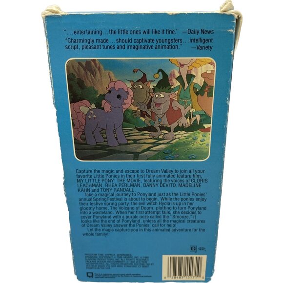 My Little Pony The Movie VHS 1986 Vestron Video Children’s Animated Cartoon Rare - Picture 3 of 11
